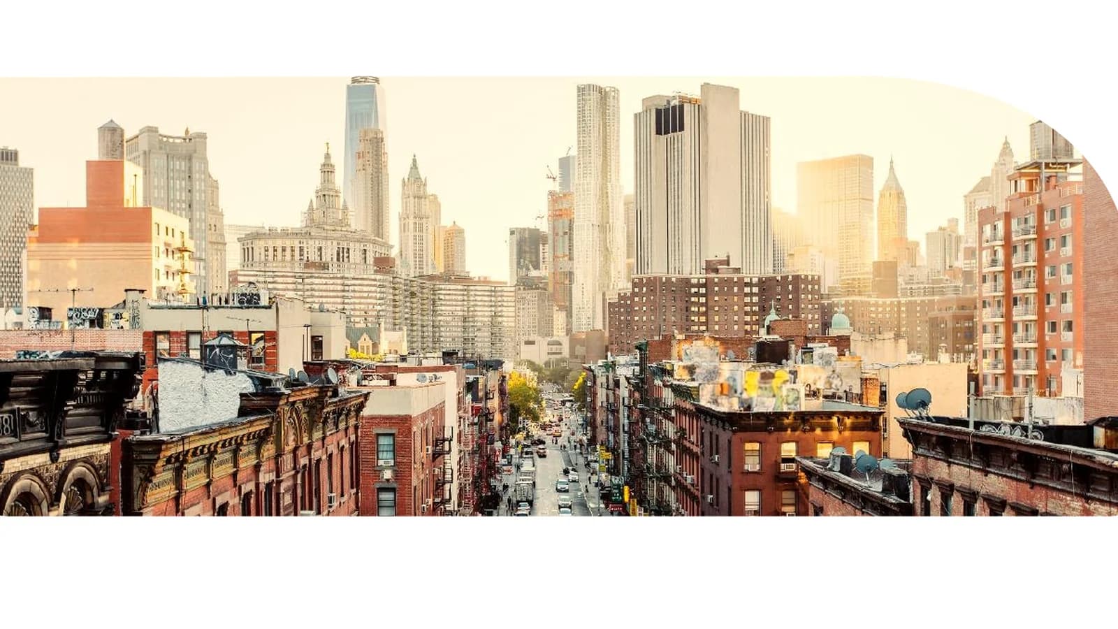 Illustrative visual representing a government financial agency in an urban setting